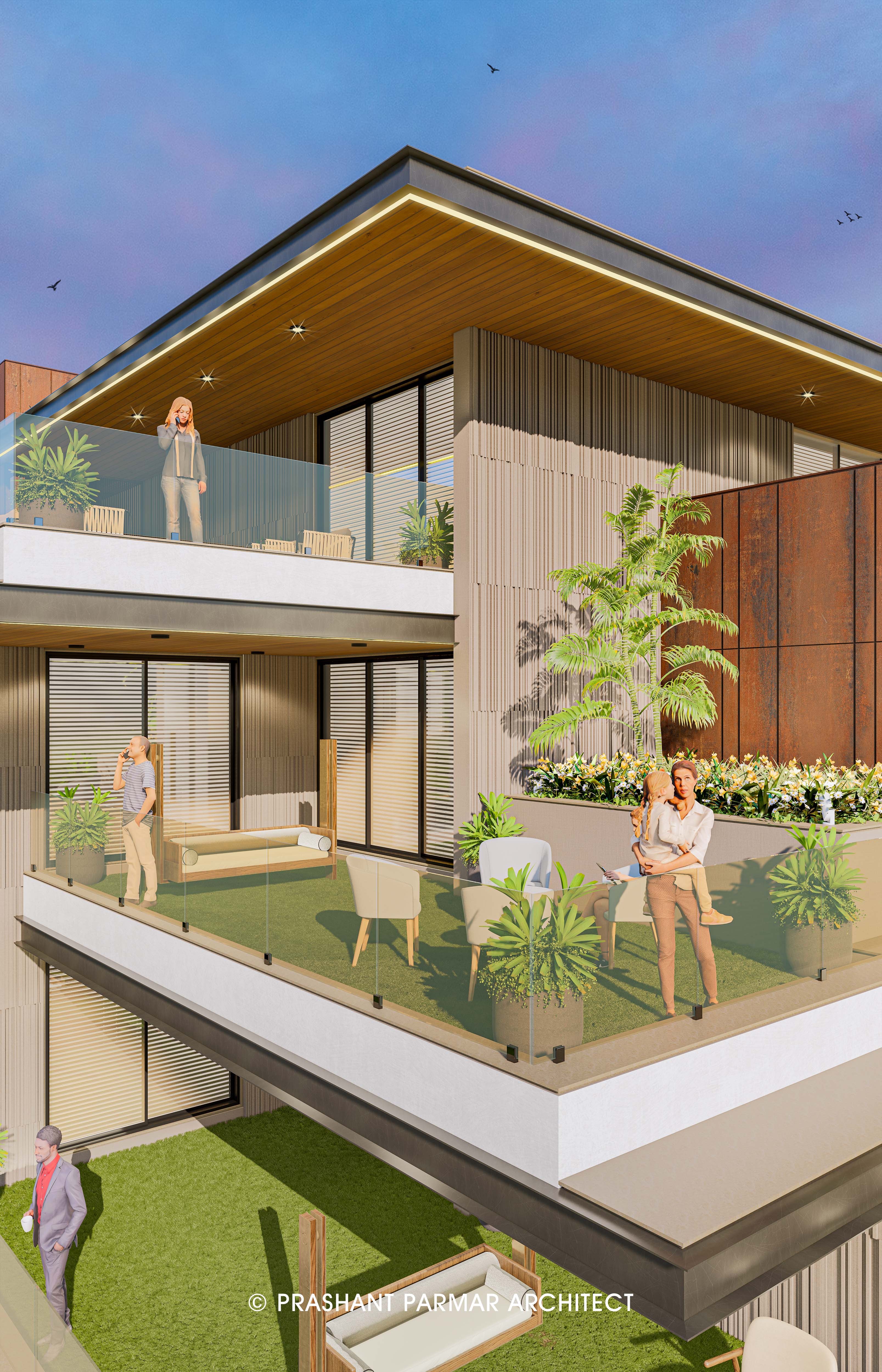Bungalow In Nadiad - Prashant Parmar Architect