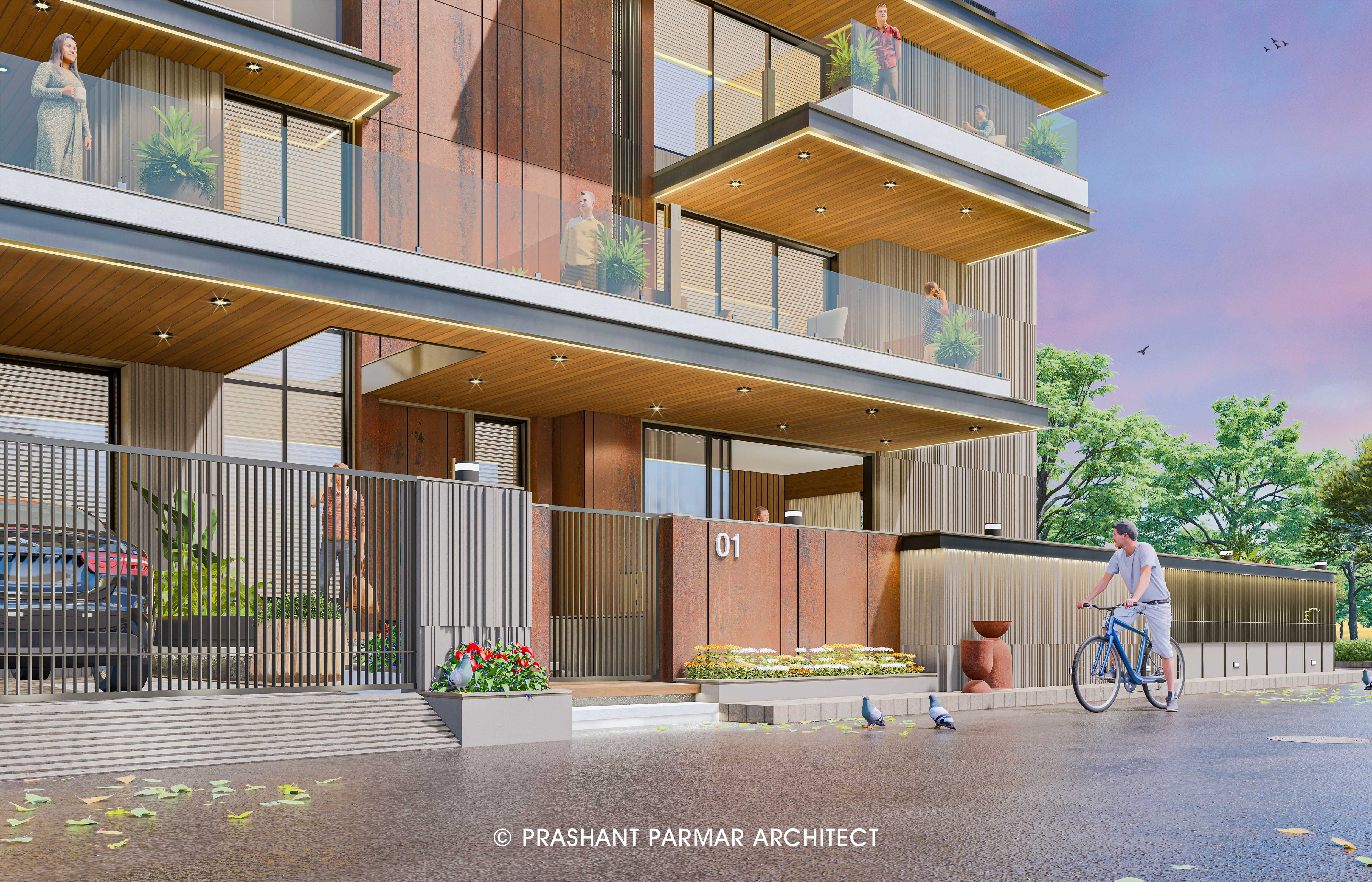 Bungalow In Nadiad - Prashant Parmar Architect