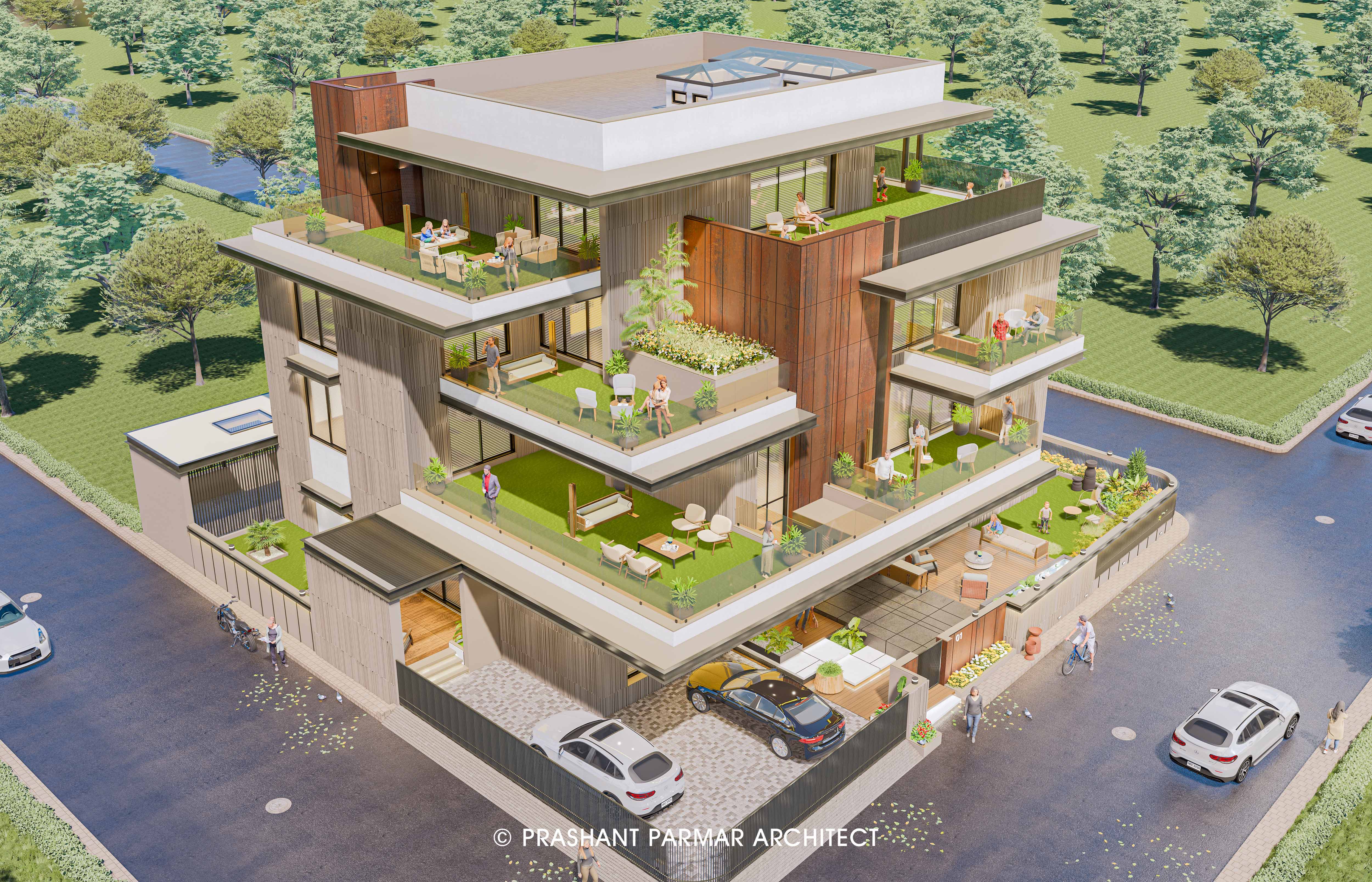 Bungalow In Nadiad - Prashant Parmar Architect