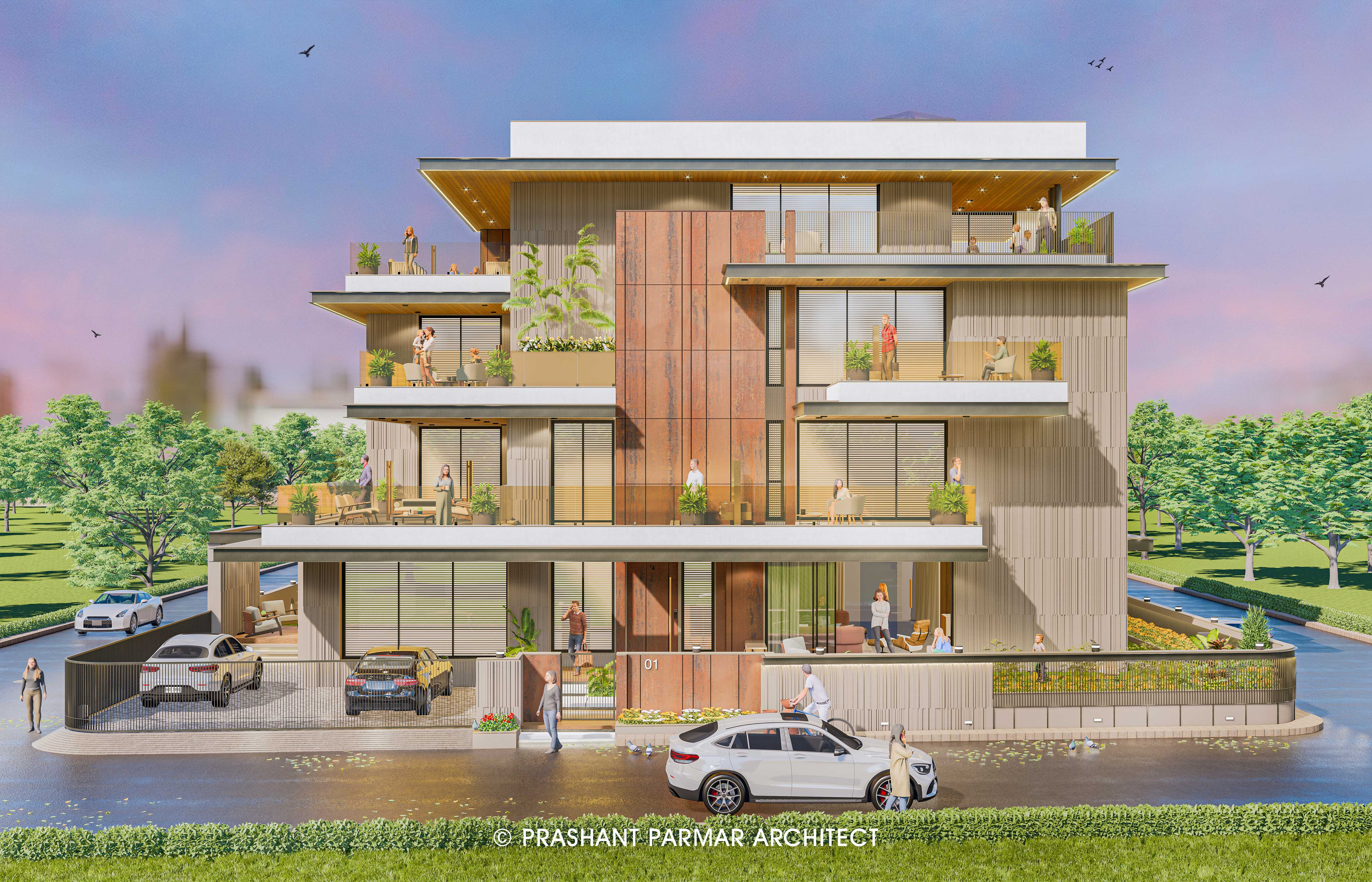 Bungalow In Nadiad - Prashant Parmar Architect