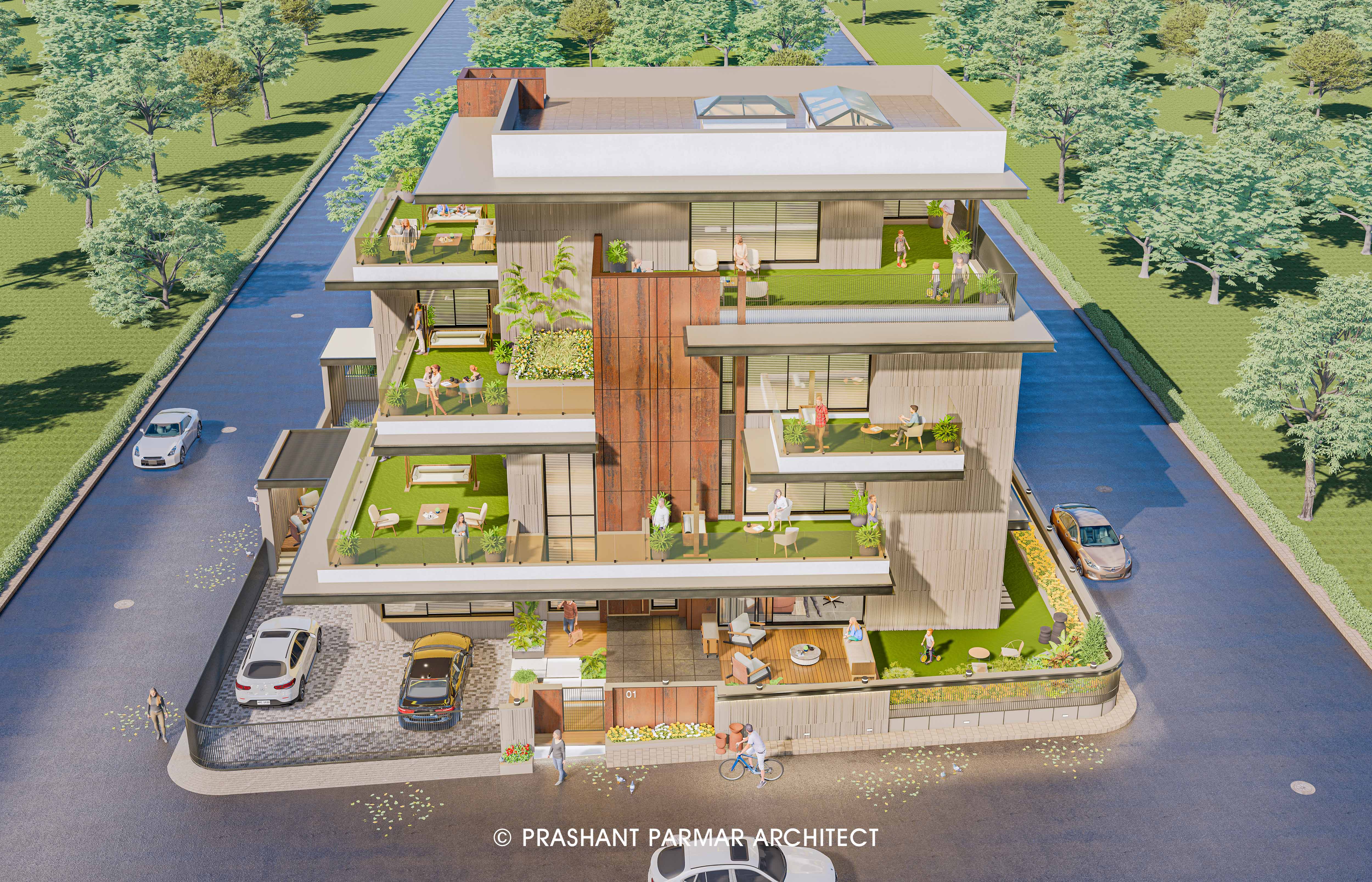 Bungalow In Nadiad - Prashant Parmar Architect