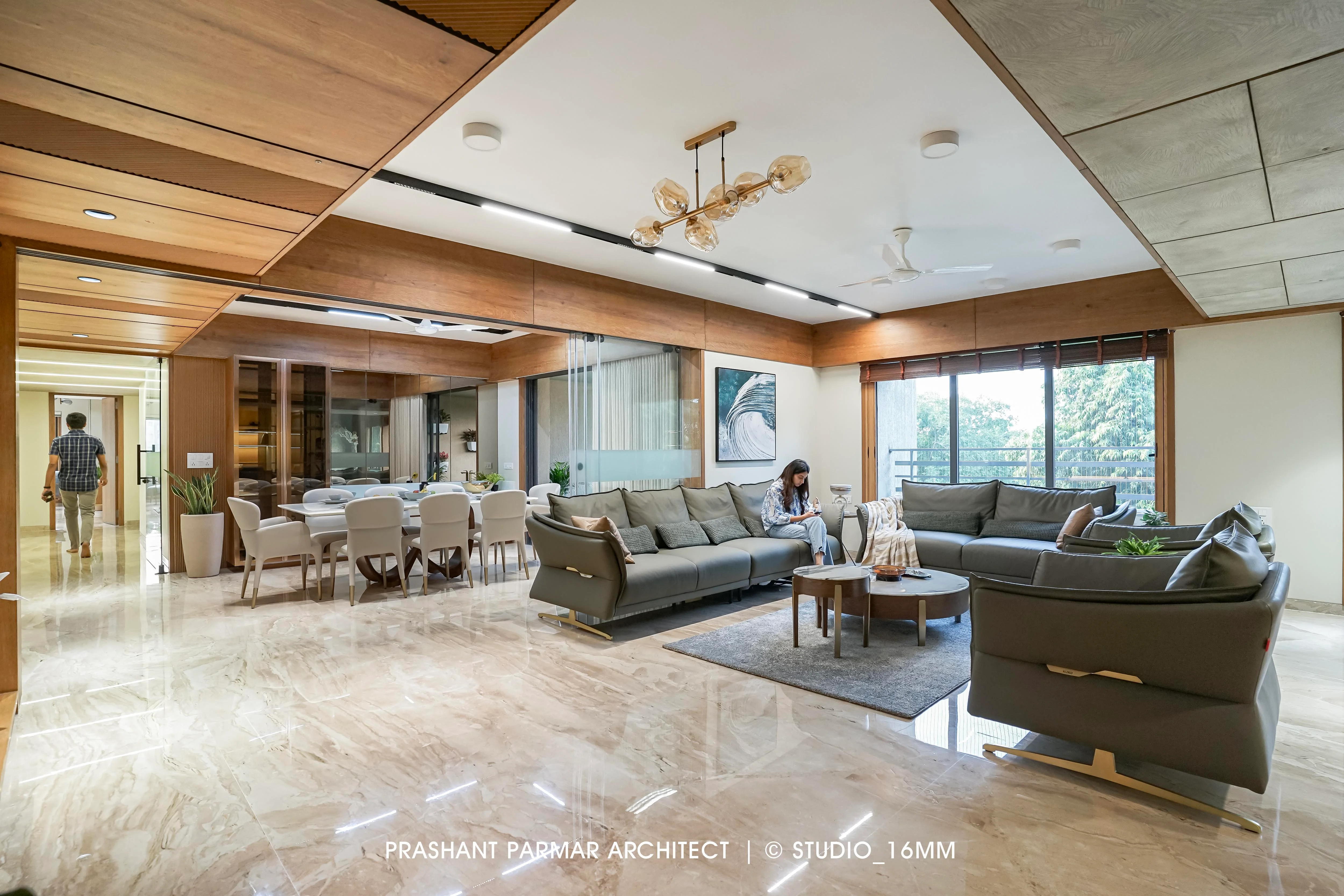 5BHK Timeless Interiors at Shivalik | Luxury Living by Prashant Parmar ...