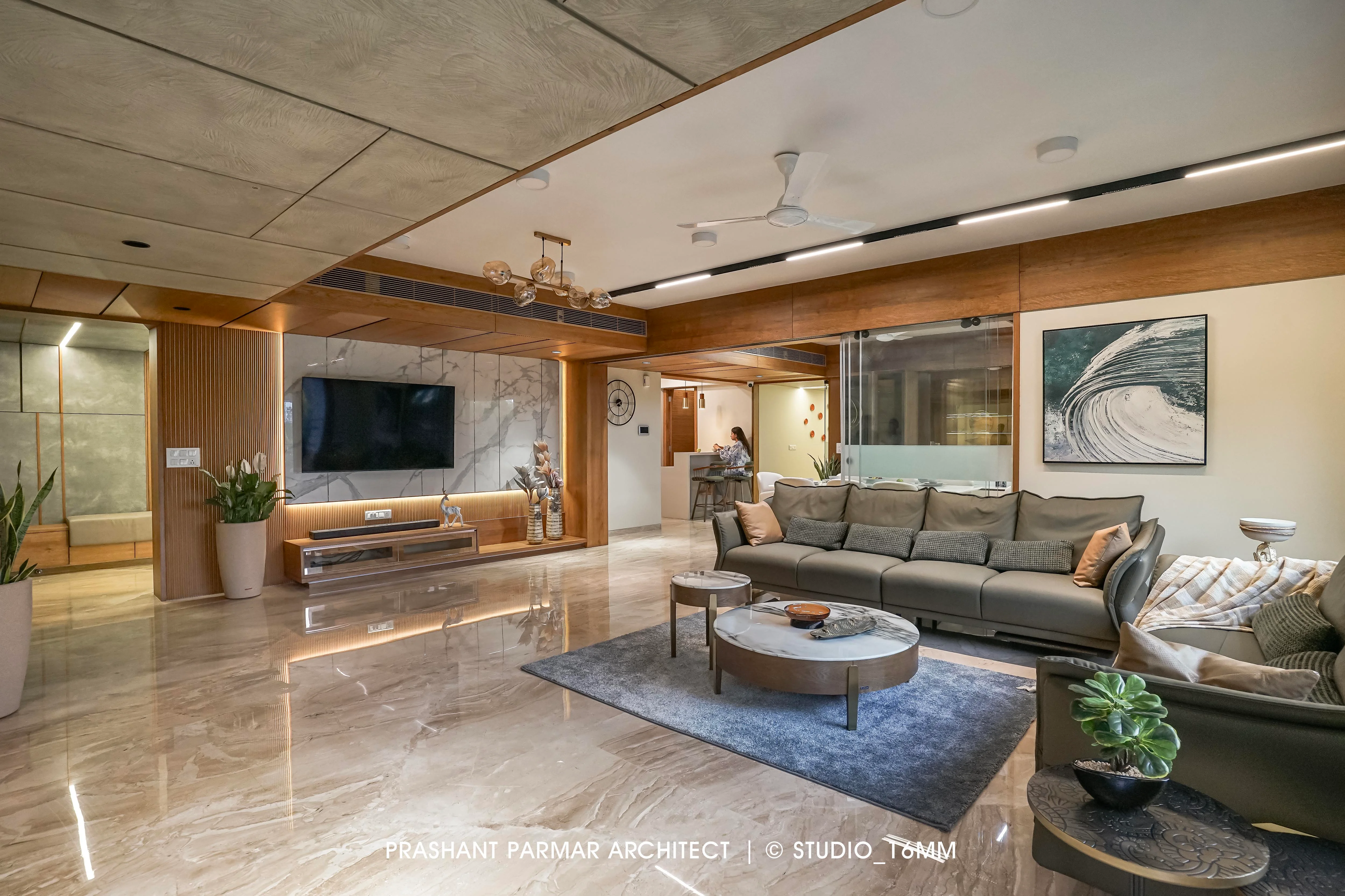 5BHK Timeless Interiors at Shivalik | Luxury Living by Prashant Parmar ...